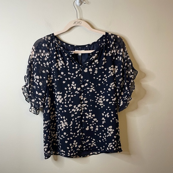 madewell memento ruffle sleeve top